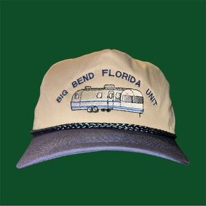 Vintage Embroidered RV Camper 6-Panel SnapBack Rope Hat